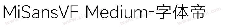 MiSansVF Medium字体转换